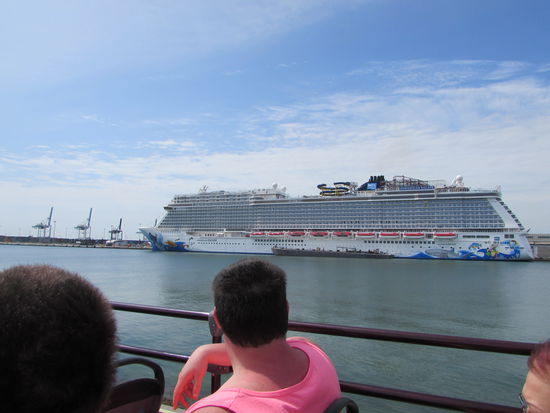 So sieht unser Kreuzfahrschiff für nächste Woche aus