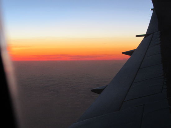 Sonnenaufgang über Frankreich