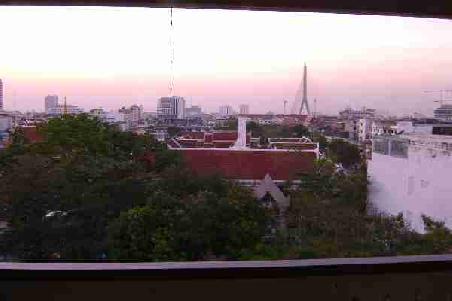 Mein Ausblick aus dem "thai Hotel" am abend