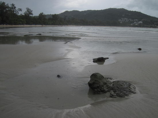 Abends und bei Ebbe ist der Strand schon etwas leerer.