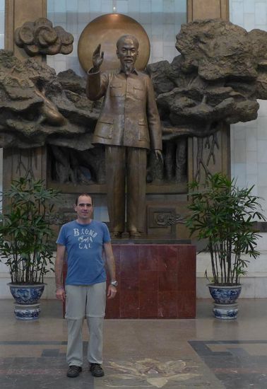 Zwei so grosse Fuehrer der Weltgeschichte sieht man selten so nahe beieinander.