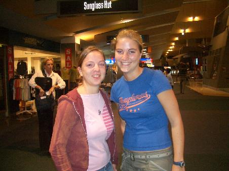 der Abschied in Wellington am Flughafen...