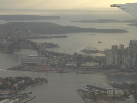 Endlich in Australien! ... Sydney aus dem Flieger...