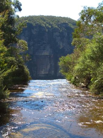 Wasserfall von hinten
