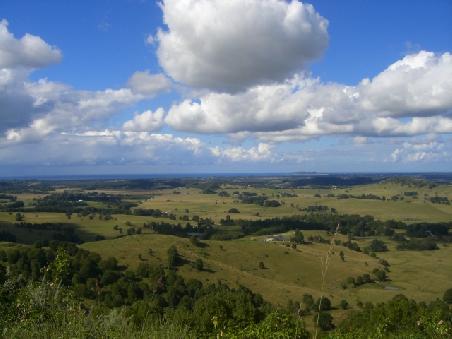 Der Ausblick waehrend der Fahrt