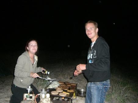 Burgertime!...Michelle (Irland) und Jochem (Holland)