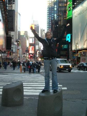 mitten auf dem "Times Square"...