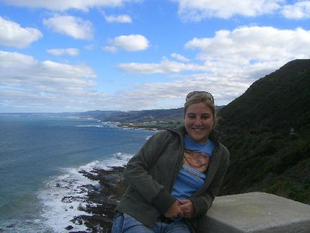 Im Hintergrund nochmal die Great Ocean Road...