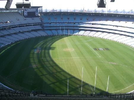 der "Melbourne Cricket Ground" mit Platz für ca. 100.000 Menschen