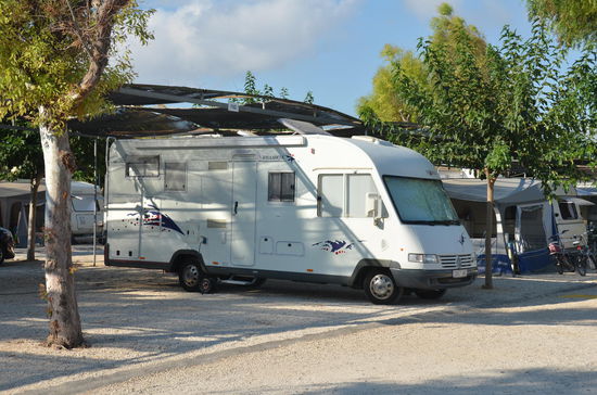Mein Stellplatz in Javea - einfach, aber mit Strom !
