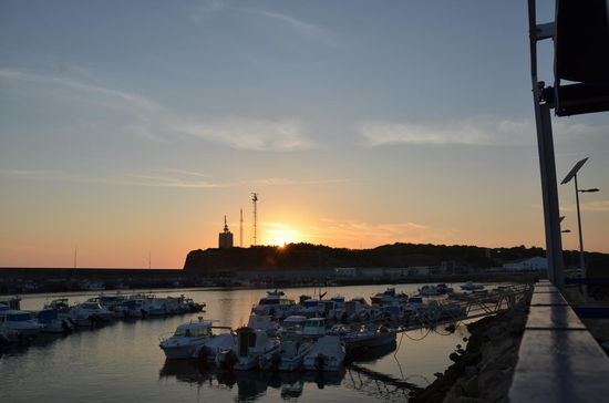 Abendessen am Sporthafen von Conil
