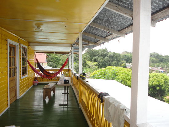 Unser Balkon mit eigenen Hängematten zum Chillen.