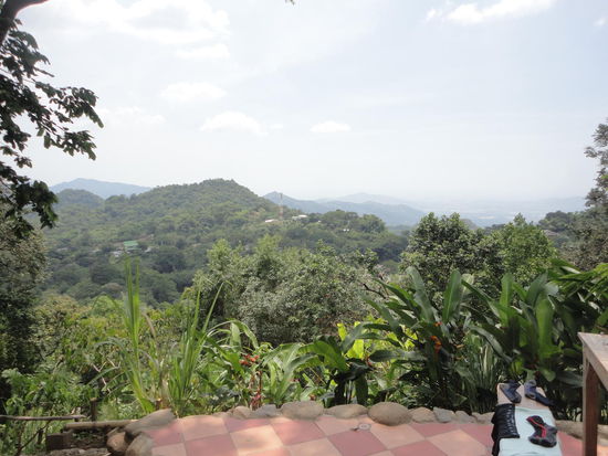 Ausblick tagsüber. Ein guter Platz zum Socken trocknen...