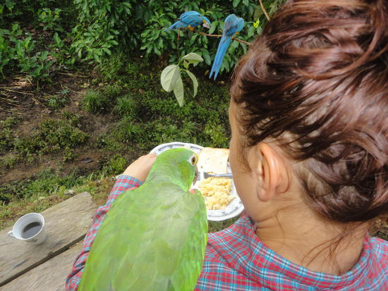 ...und mein Frühstück teile.