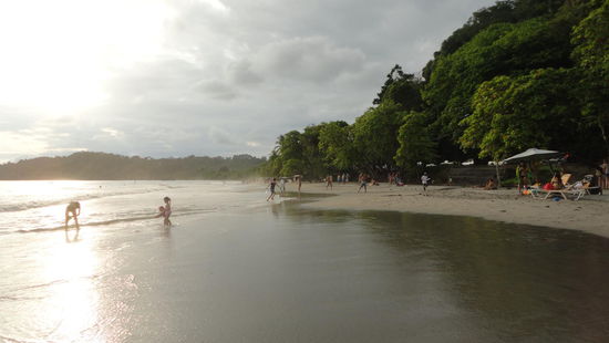 Leichter Nebel, der sich über der Küste breit macht.