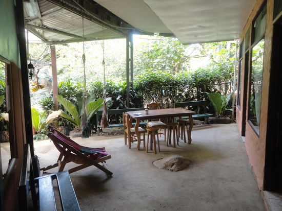 Chill-Zone mit Hängematten und Co