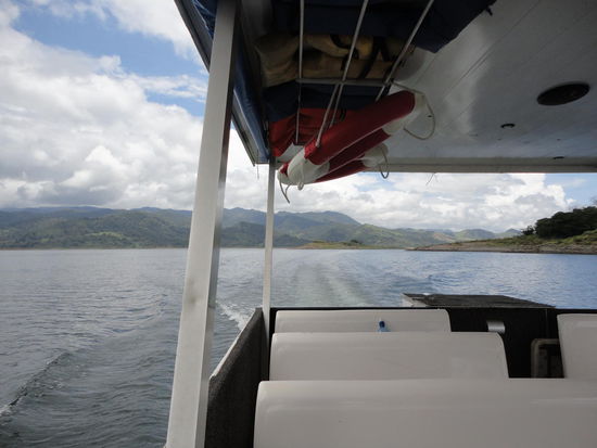 Unser Wassertaxi auf die andere Seite des Lago Arenal