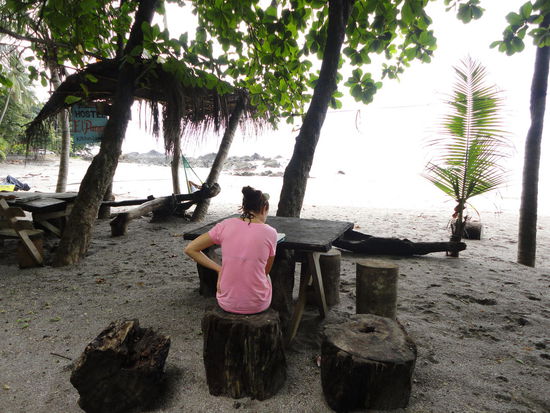 Unsere Terrasse mit Meer