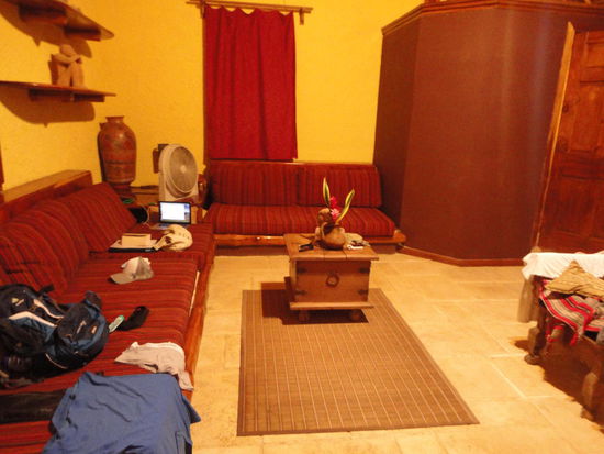 Unser geräumiges Zimmer.