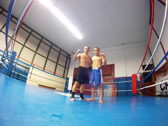 Mit meinem Sparringspartner, Franklin Rivas Mairena, IKF World Classic Champion 2012