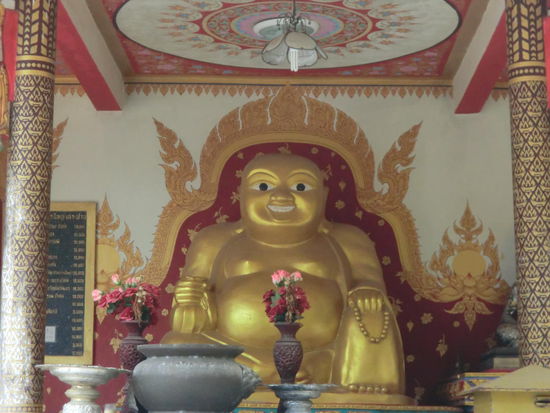 Chinesischer grinsender Buddha