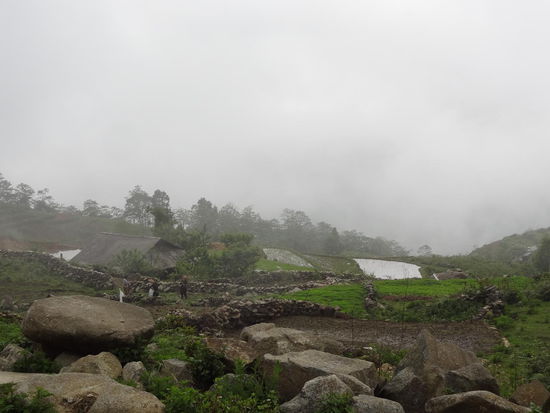 Bergdoerfer im Nebel...