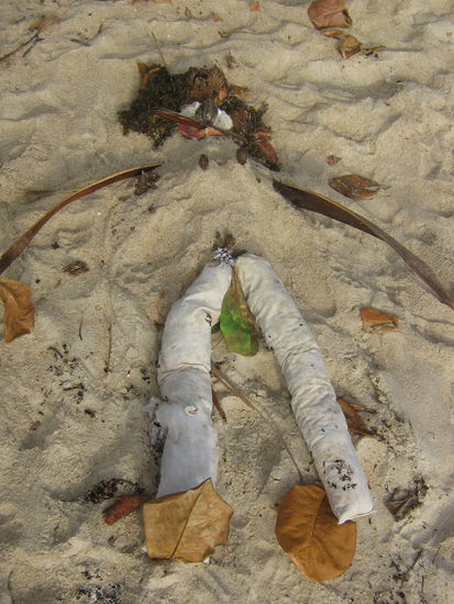 Kunst am Strand.
