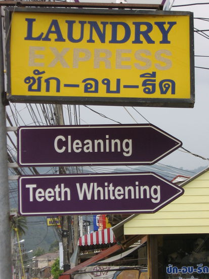 Hier kann man wirklich alles waschen lassen.