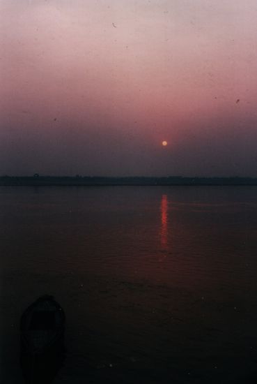 Ganges des Abends.