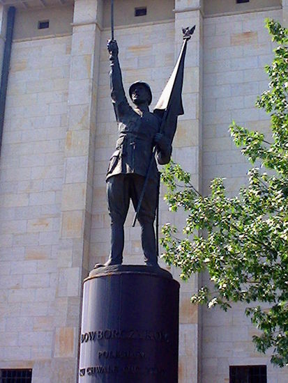 Natürlich fehlte auch im Armeemuseum der "Säbelschwinger" nicht.