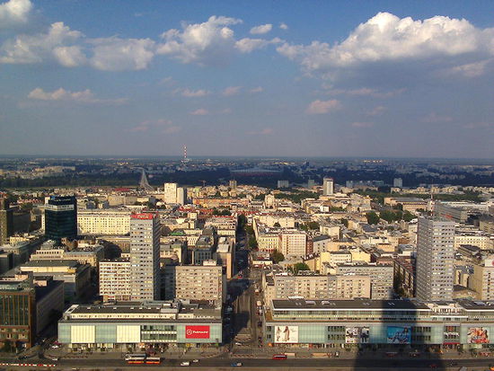 Warschau vom Kulturpalast.