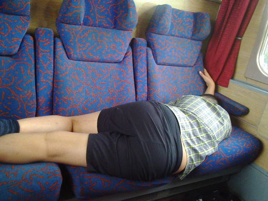 "Nichts getan, und schon wieder müde."