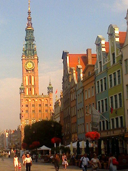 Fußgängerzone Danzig.