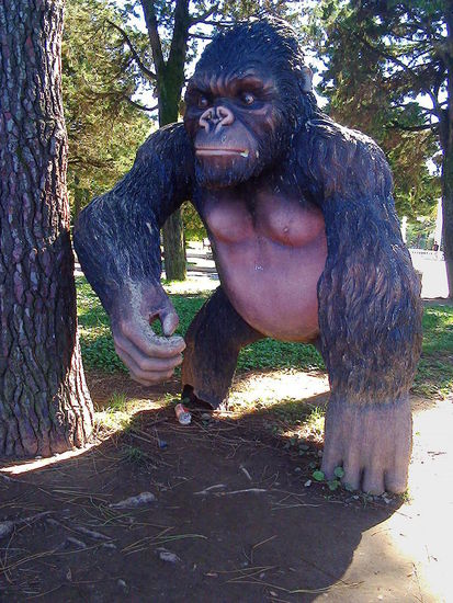 Nicht das örtliche Stalin-Denkmal.