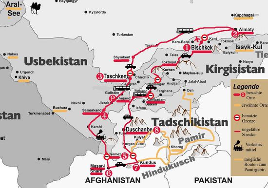 Reiseroute (Dasselbe hochauflösend im svg-Format)