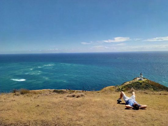 Die Stelle an der die tasmanische See und der Pazifik kollidieren, Jack und der Leuchtturm.