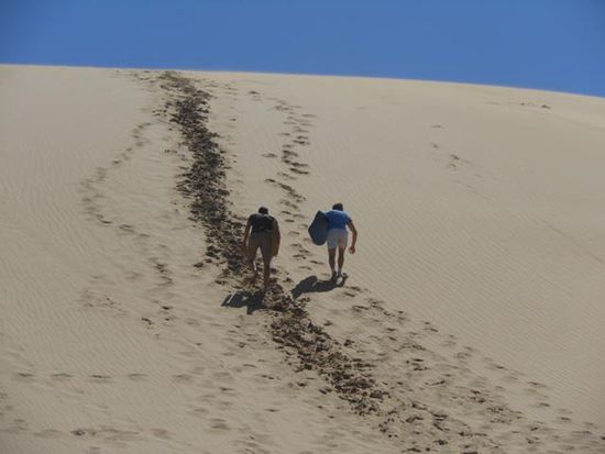 Jack und ich bezwingen die Düne