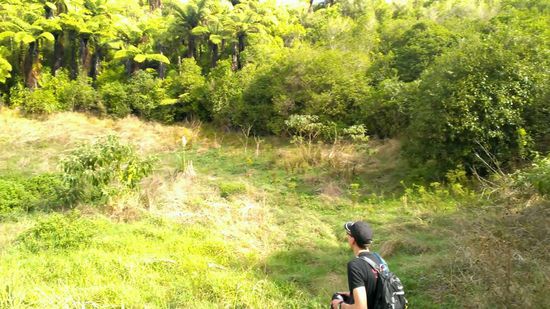 Rhys und ich in der Caldera