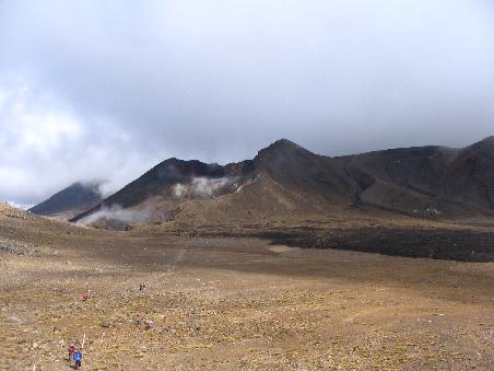 unsere route durch den vulkan