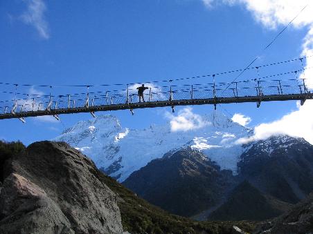 wanderung zu mt. cook