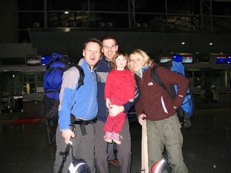 Abflug in Frankfurt mit Lorien und Burkhard