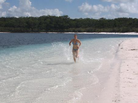 jogging am strand