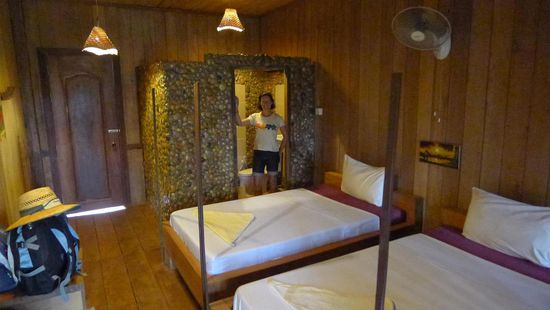 Dafür war das Zimmer dort richtig schick, da kam Urlaubsatmosphäre auf