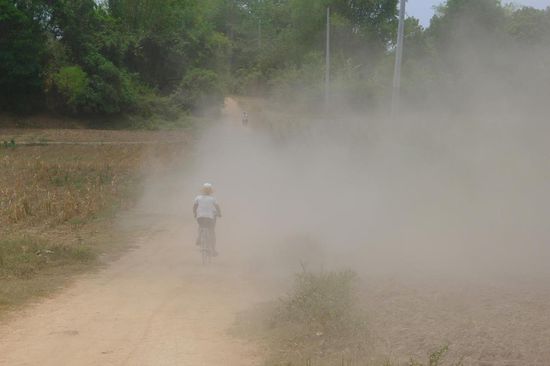 Eigentlich schade, dass es auf der Insel Autos gibt. Die können das Fahrvergnügen des Fahrradfahrers gewaltig stören.