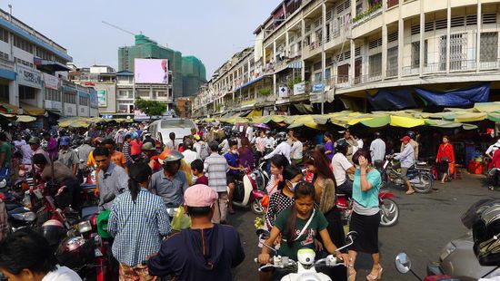 Das übliche Marktgewusel