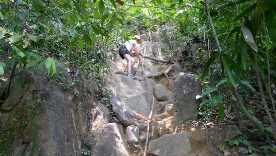 Ein paar Kletterschikanen müssen überwunden werden