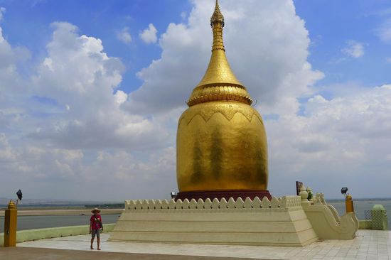 Ein goldener Abschluss, die Bupaya Pagode