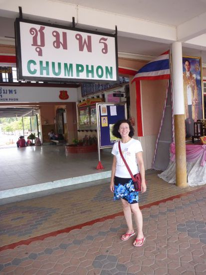 In Chumphon gibt es nicht viel zu sehen, z. B. den Bahnhof...