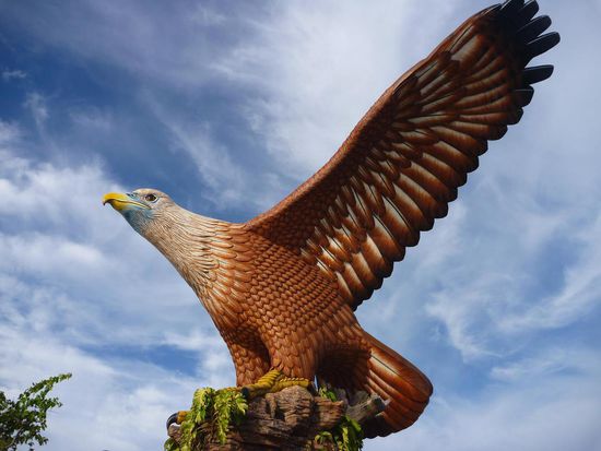 ...mit dem Seeadler als Wahrzeichen der Insel