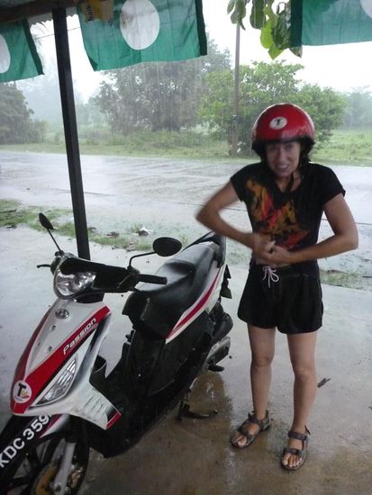 Mein verzweifelter und natürlich sinnloser Versuch meine Sachen auszuwringen